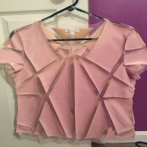 Pink geometry shirt size small